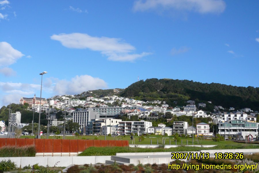 山坡上是一間又一間的民房