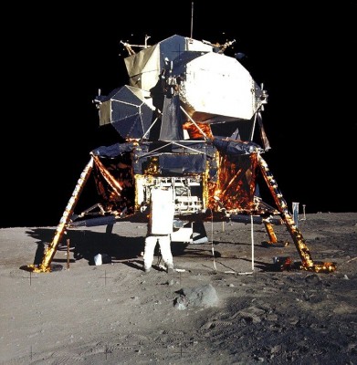 登月小艇與艾德琳(Aldrin)